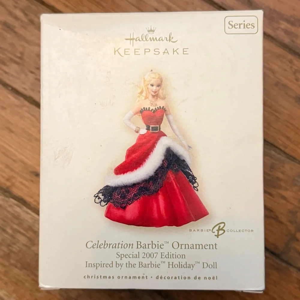 Barbie 2007 Hallmark Holiday Celebration Barbie #8 Ornament